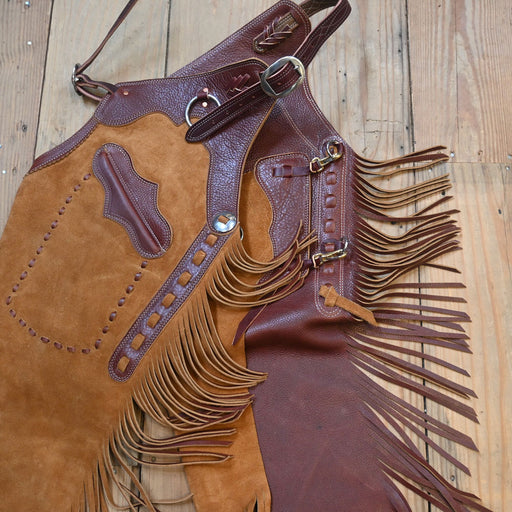 Large Rust Rough-Out Chinks Tack - Chaps & Chinks Teskey's