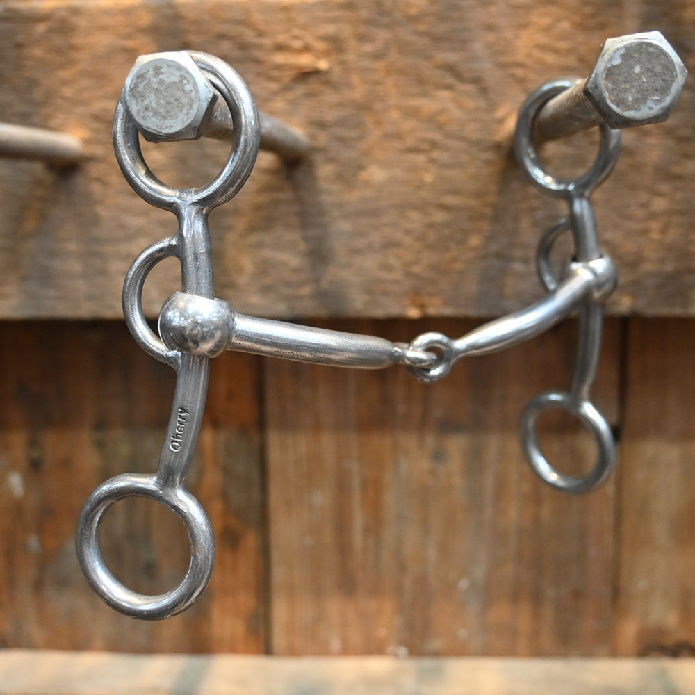 Graeme Quisenberry - Shanked Smooth Mullen Snaffle Bit Tack - Bits Graeme Quisenberry