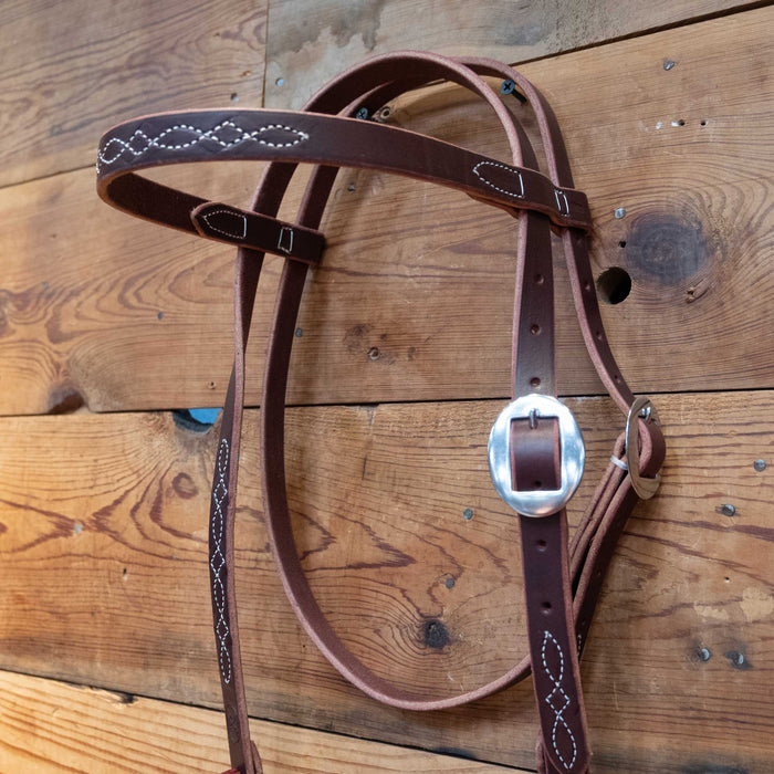Ross Bullinger 3/4" Stitched Browband Headstall
