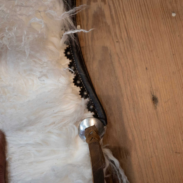 Snow White Angora Wooley Shotgun Chaps
