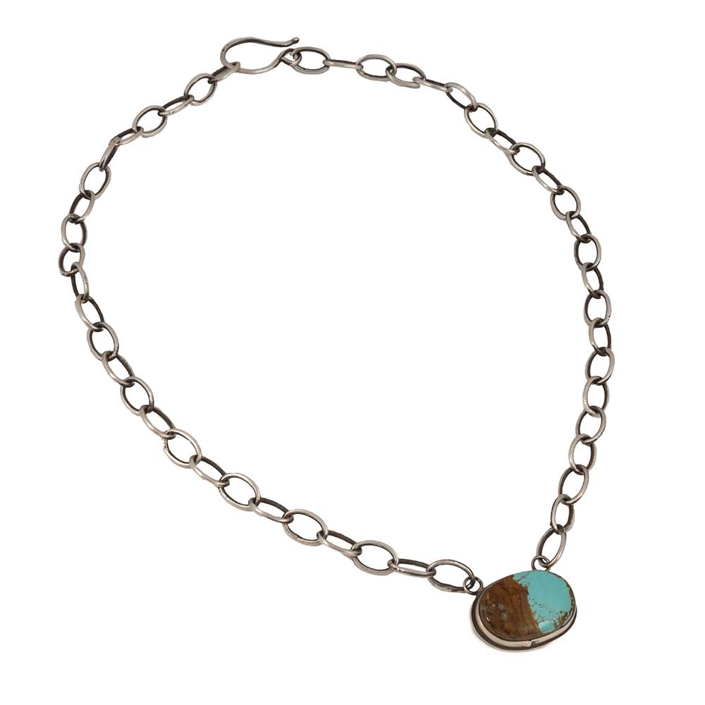 Kingman Turquoise Fine Sliver Shortie Necklace WOMEN - Accessories - Jewelry - Necklaces Bunkhouse Designs   