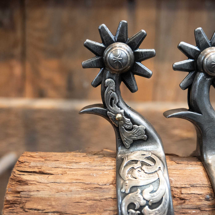 Kerry Kelley Silver Mounted 10pt Spurs