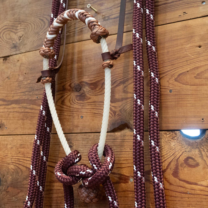 Massie Western Creations Burgundy Hackamore
