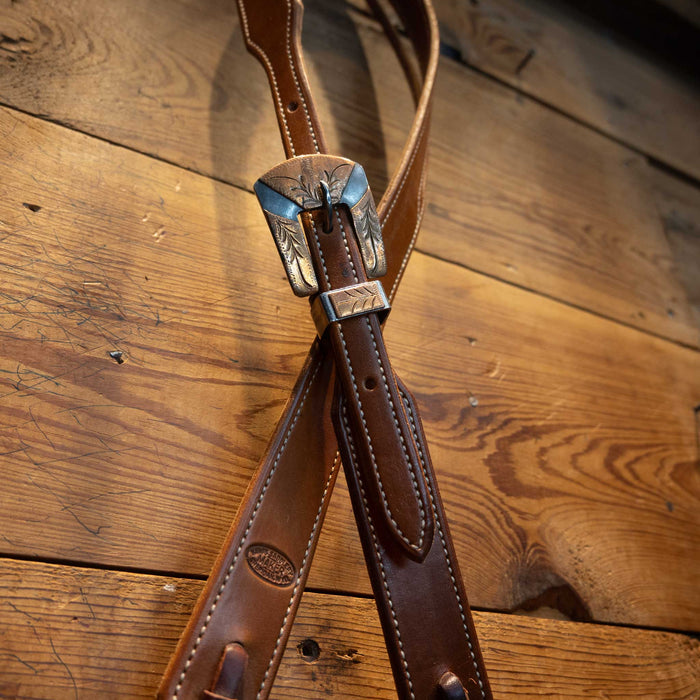King Saddlery Split Ear Headstall w/ Teskey's Buckle
