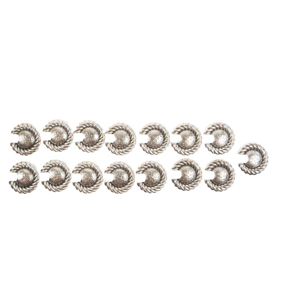 New Floral Set Of 15 1 1/2" Conchos Sale Barn MISC   