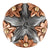Antique Copper Flower Concho
