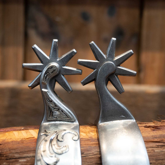 Cody Anthony Silver Mounted 8pt. Spurs
