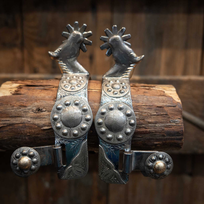 Randy Butters #1035 Spurs w/Horse Head Shank Tack - Spurs Randy Butters