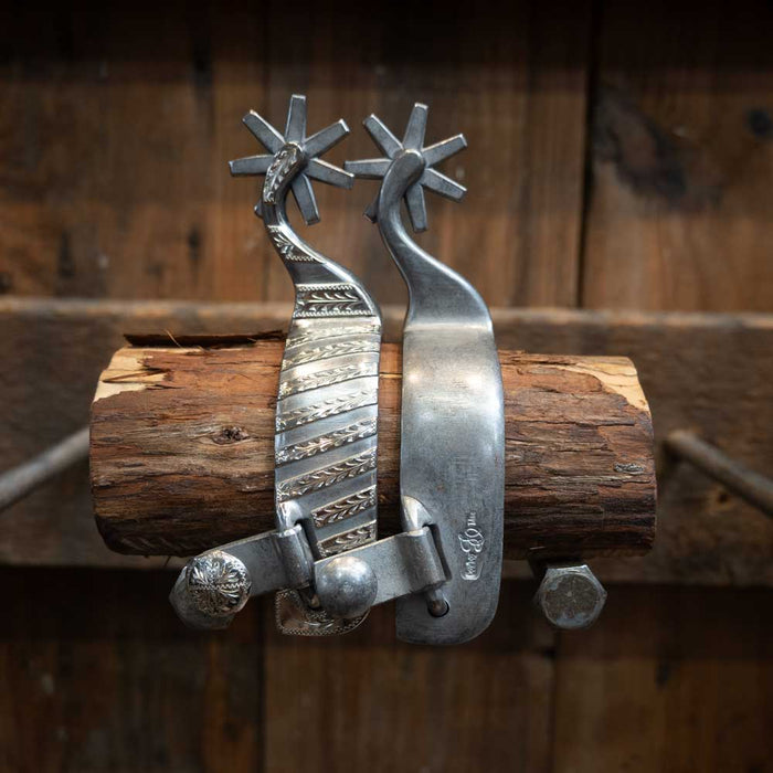 Josh Ownbey Silver Mounted 7 pt. Spurs