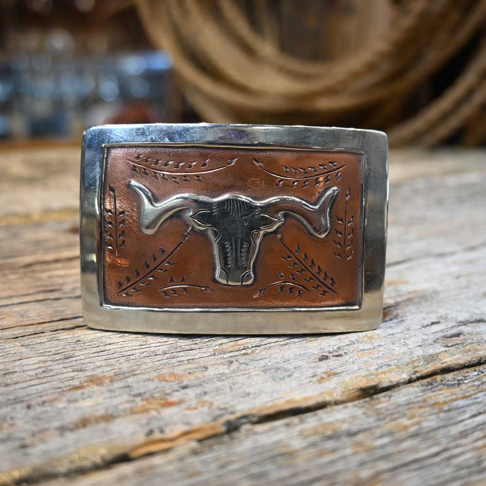 Handmade 2 Piece - Silver Engraved Buckle by Jomes _CA1054