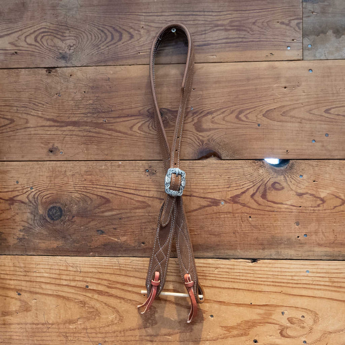 Brown 3/4" Split Ear Headstall