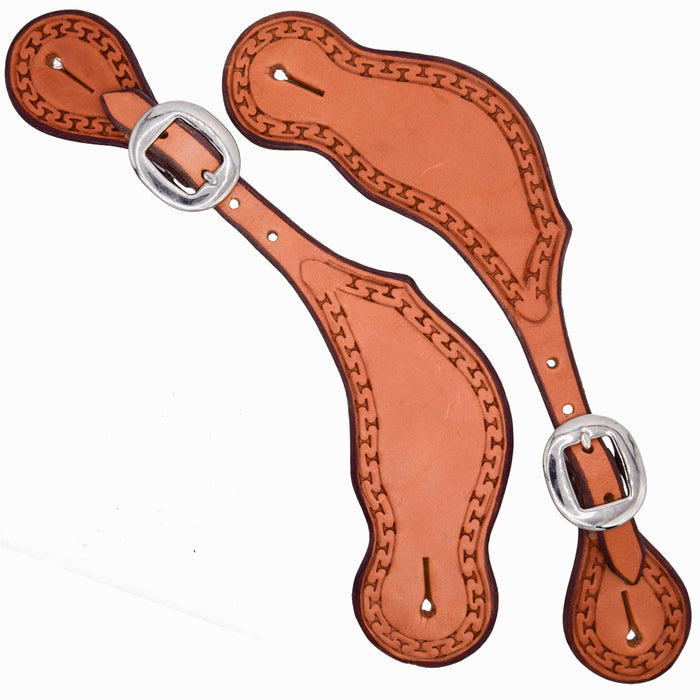 Teskey's Spur Straps w/Running W Tack - Spur Straps Teskey's