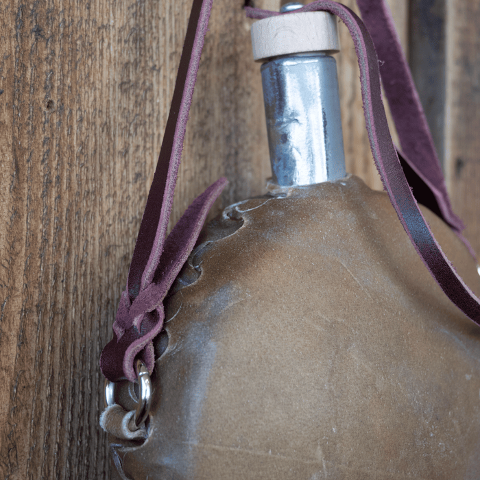 Bill Elliott Handmade Rawhide Canteen