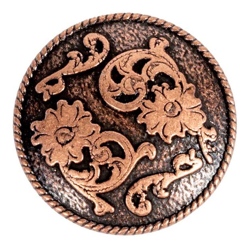 Rope Double Flower Concho Tack - Conchos & Hardware - Conchos MISC   