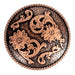 Rope Double Flower Concho Tack - Conchos & Hardware MISC   