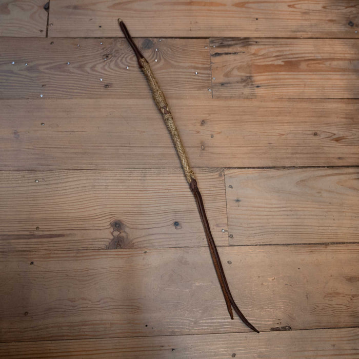 Vintage Braided 27" Rawhide & Leather Quirt