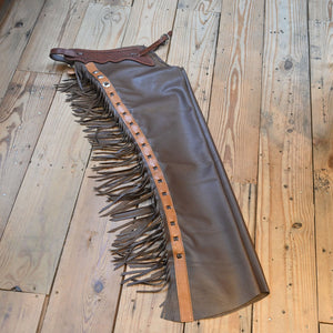 Teskey's Versatility Small Slick Leather Shotgun Chaps - CHAP1114 Tack - Chaps & Chinks Teskey's