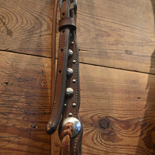 Studded Headstall - Shanked Snaffle Bridle Rig Sale Barn MISC