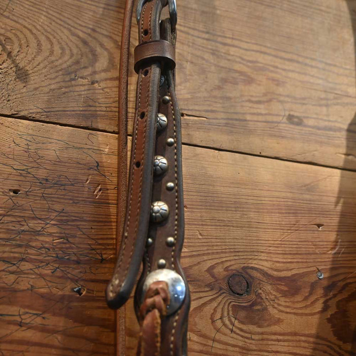 Studded Headstall - Shanked Snaffle Bridle Rig Sale Barn MISC