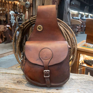 Heavy Tooled Leather Saddle bags