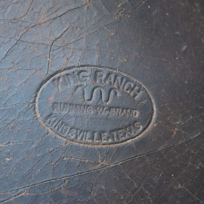 Vintage Original Stamped "King Ranch" Tapaderos Saddle - Accessories King Ranch