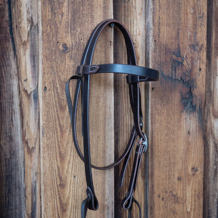 Casey Tew Dark Oiled Browband Headstall Tack - Headstalls Casey Tew