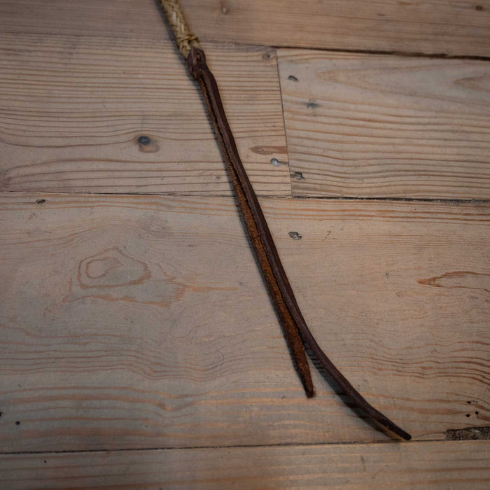 Vintage Braided 27" Rawhide & Leather Quirt