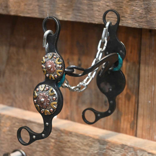 Paul Petska Washer Port Chain Bit - Gold V Tack - Bits Paul Petska