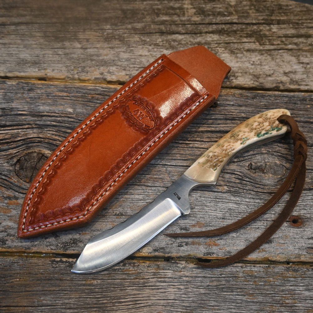 Justin Wiley Handmade Knife with Leather Sheath WK006 Knives JUSTIN WILEY   