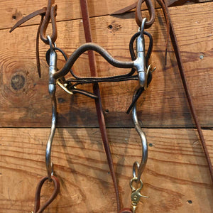 Bridle Rig - USA Myler Solid Port Bit - RIG619 Tack - Rigs Myler USA   