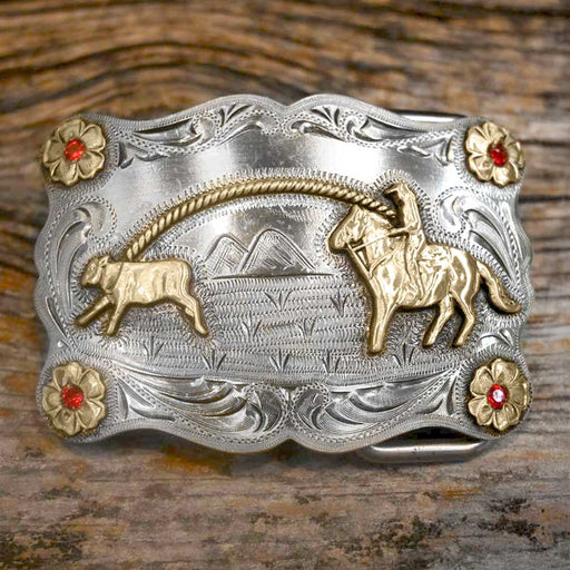 Teskey's Calf Roper Buckle w/Gemstones ACCESSORIES - Additional Accessories - Buckles Teskey's