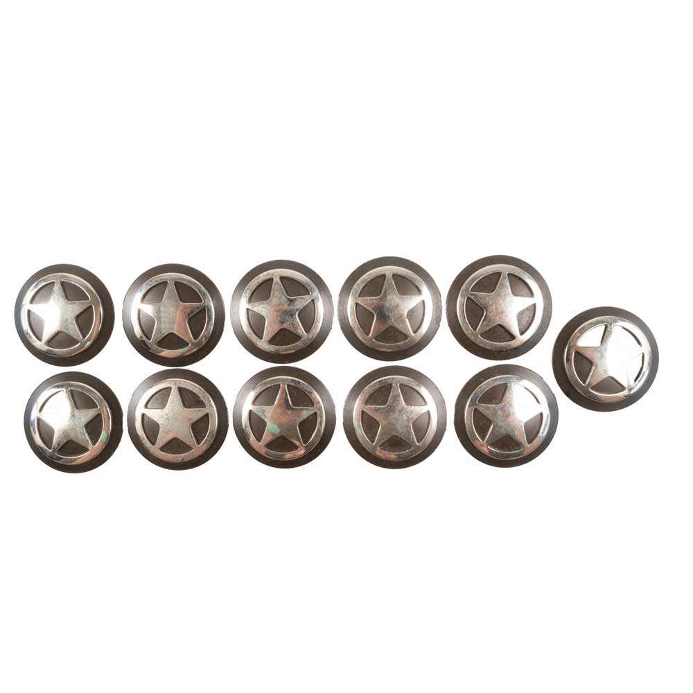 Used Star Set Of 11 1 1/2" Conchos Sale Barn MISC   