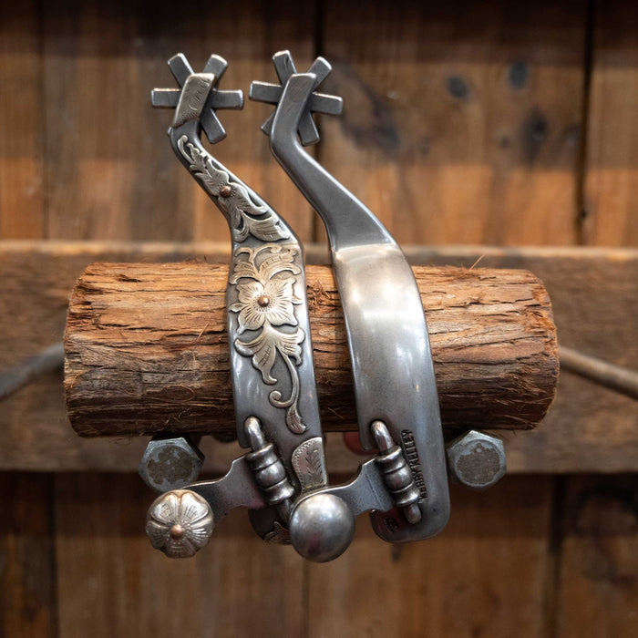 Kerry Kelley Silver Mounted 6pt Spurs