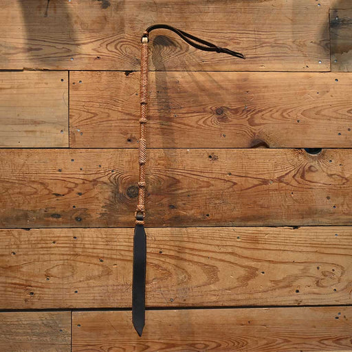 Handmade by Bill Elliott 26" Rawhide Hand Quirt Tack - Whips, Crops & Quirts Bill Elliott
