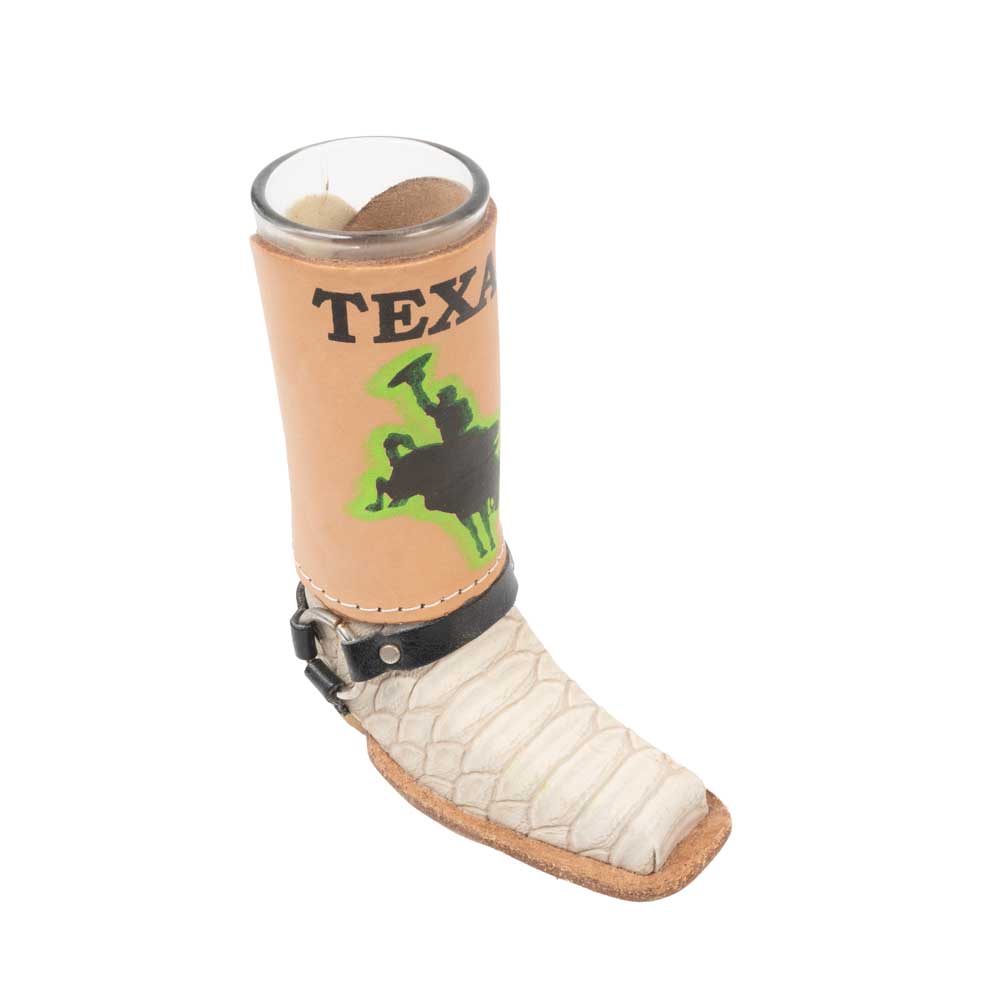 New Texas Cowboy Boot Shot Glass Sale Barn MISC   