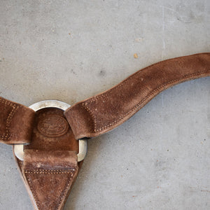 Used Teskey's Chocolate Roughout Roping Breast Collar Sale Barn Teskey's