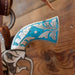 Pistol Shaped Shank Solid Port Bridle Rig w/ Inlaid Turquoise Tack - Rigs MISC