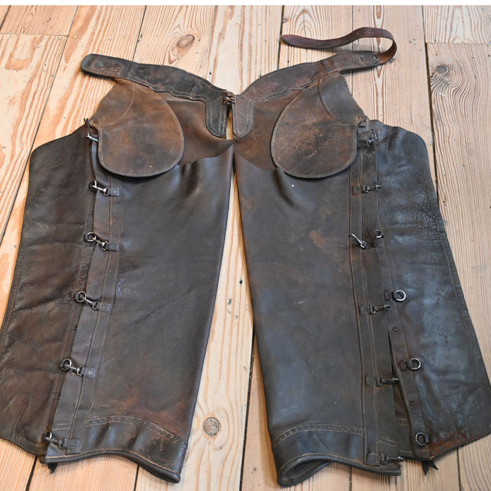 1930's Dotted Leather Shotgun Chaps Collectibles MISC