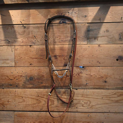 Studded Headstall - Shanked Snaffle Bridle Rig Sale Barn MISC