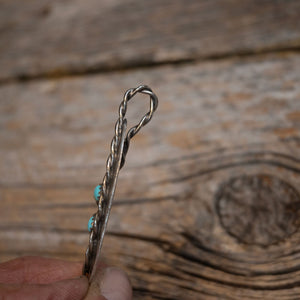 Sterling Silver & Turquoise Feather Charm by KIMBALL silverworks