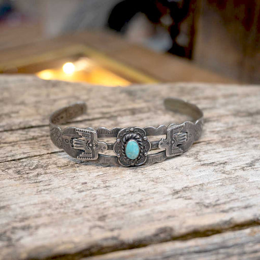 Vintage Turquoise Bracelet w/Thunderbirds Women - Accessories - Jewelry - Bracelets Teskey's