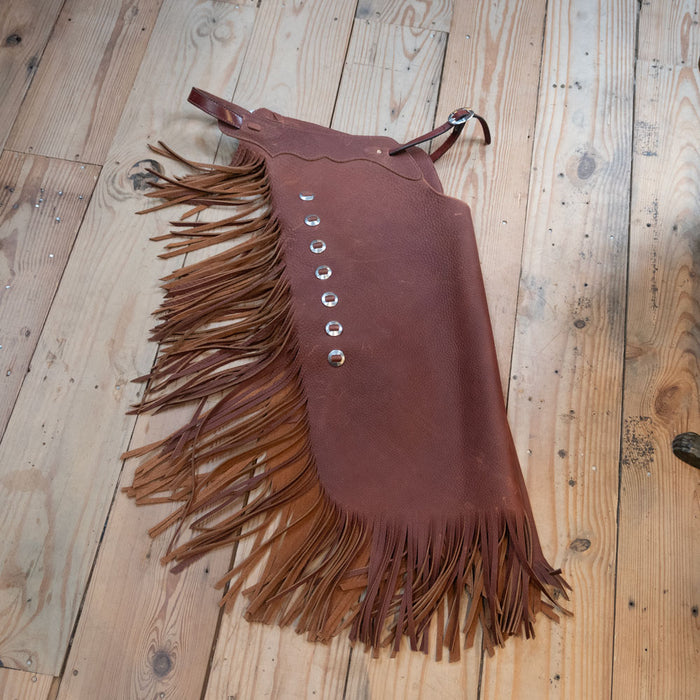 Medium Smooth Rust Leather  Chinks