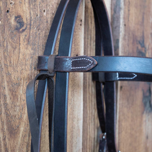 Casey Tew Dark Oiled Browband Headstall Tack - Headstalls Casey Tew