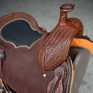 14.5" TESKEY'S PRO CUTTER RANCH CUTTER SADDLE Saddles TESKEY'S SADDLERY LLC   