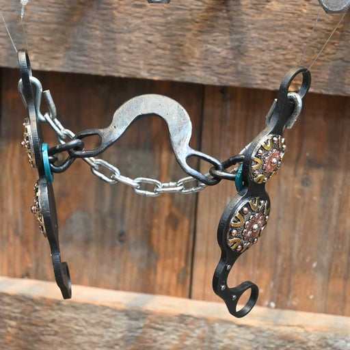 Paul Petska Washer Port Chain Bit - Gold V Tack - Bits Paul Petska
