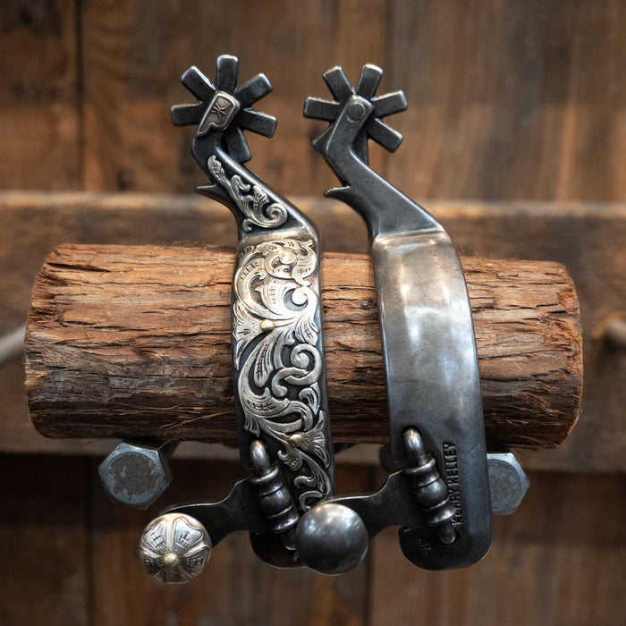 Kerry Kelley Silver Mounted 8pt Spurs