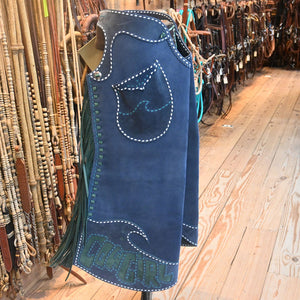 Whoa! Stop and take a Look at these!! Gerry Gesell "Cowgirl Surfs Up" Chaps CHAP976 Tack - Chaps & Chinks Gerry Gesell   