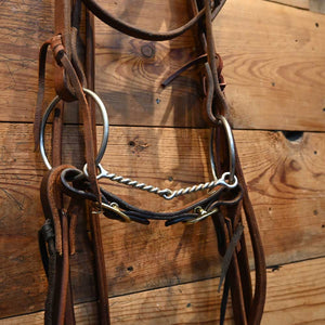 Bridle Rig - O-Ring - Twisted Wire snaffle Bit SBR527 Sale Barn MISC   