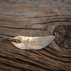 Sterling Silver & Turquoise Feather Charm by KIMBALL silverworks