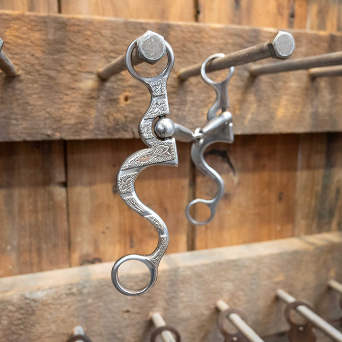 Kamphaus Silver Mounted Shanked Snaffle